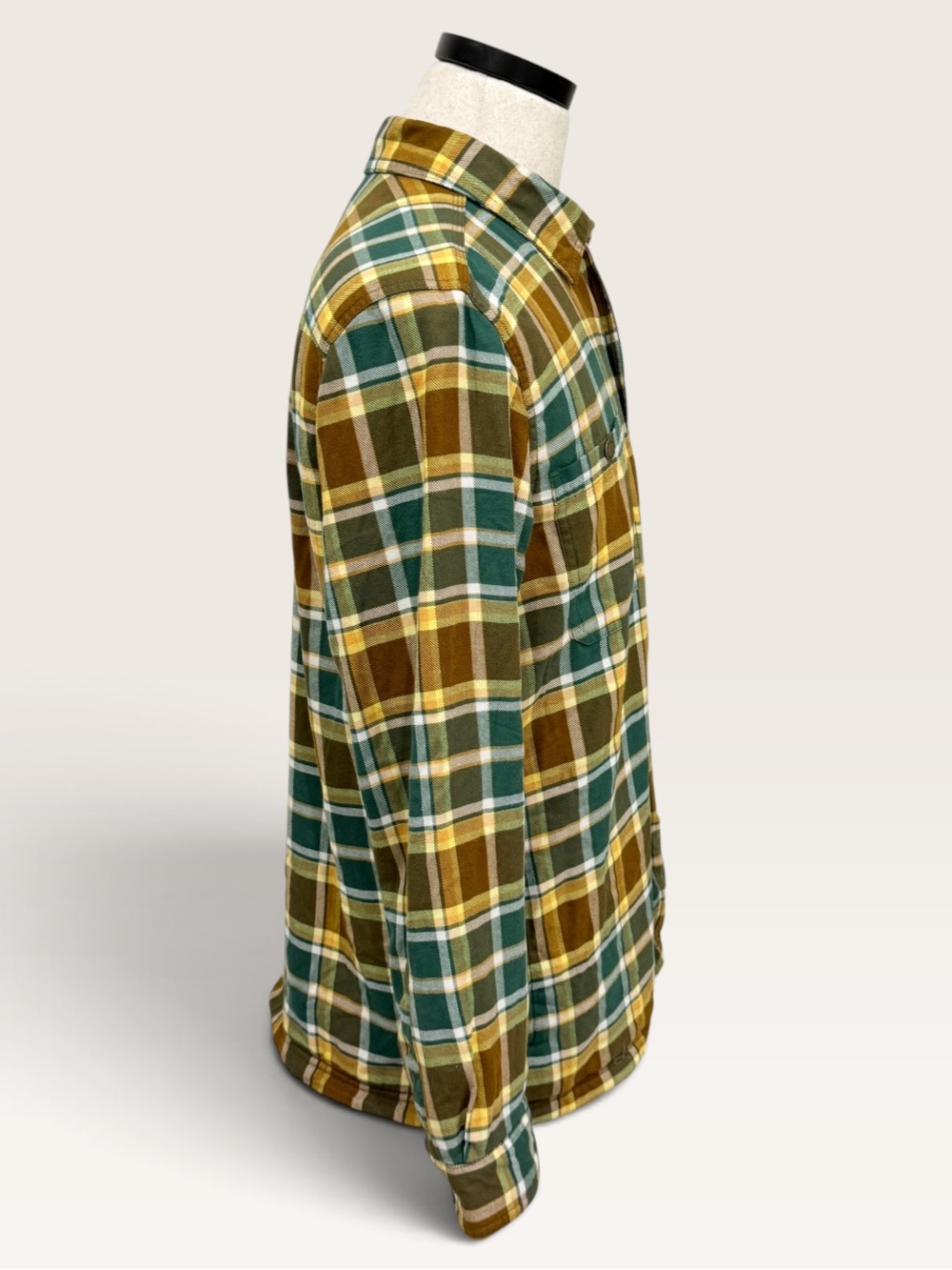LL Bean Men's Medium Fleece Lined Flannel Shirt Traditional Fit Allspice NWT - Picture 6 of 14